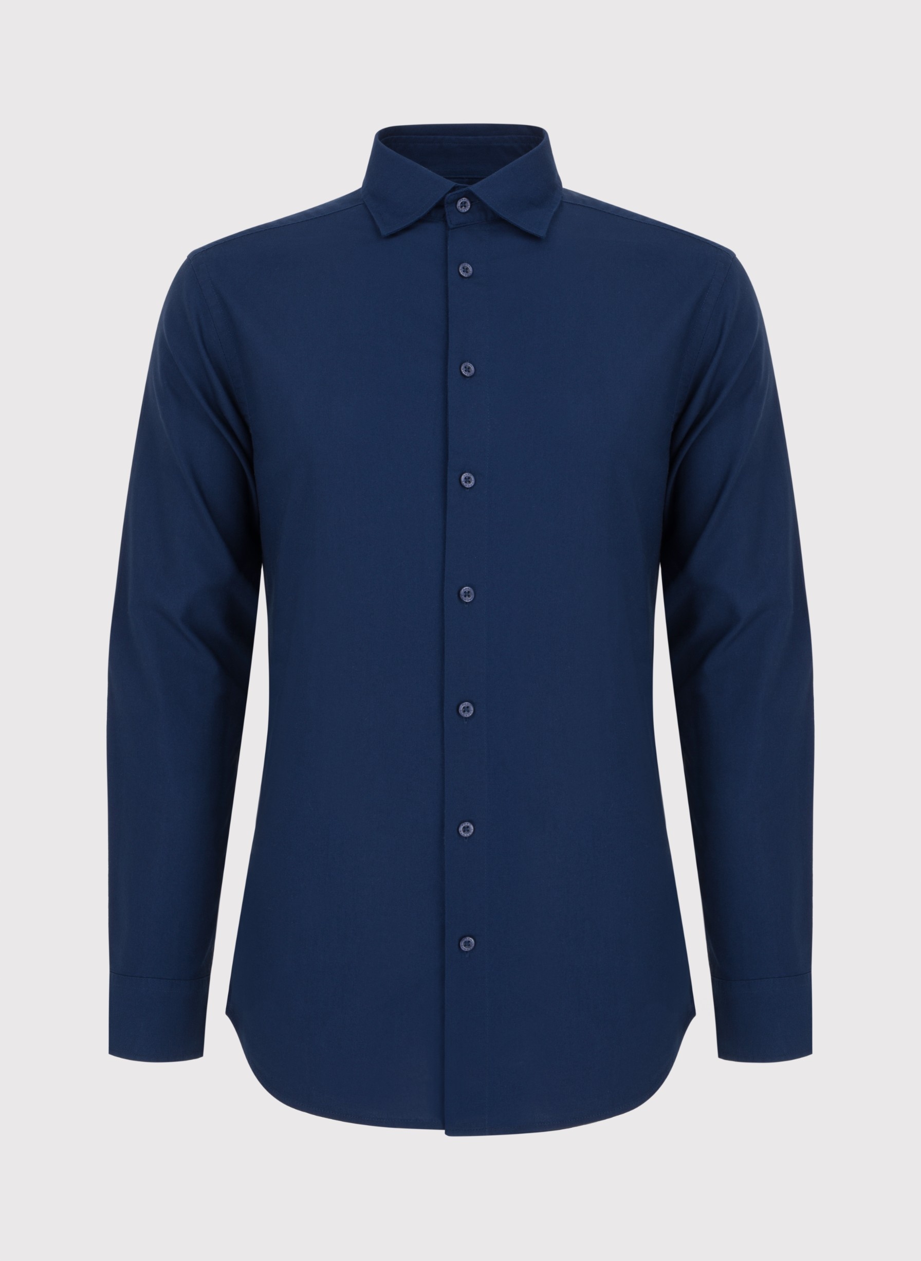 Granatowa gładka koszula męska Pako Lorente roz. M Kolor niebieski