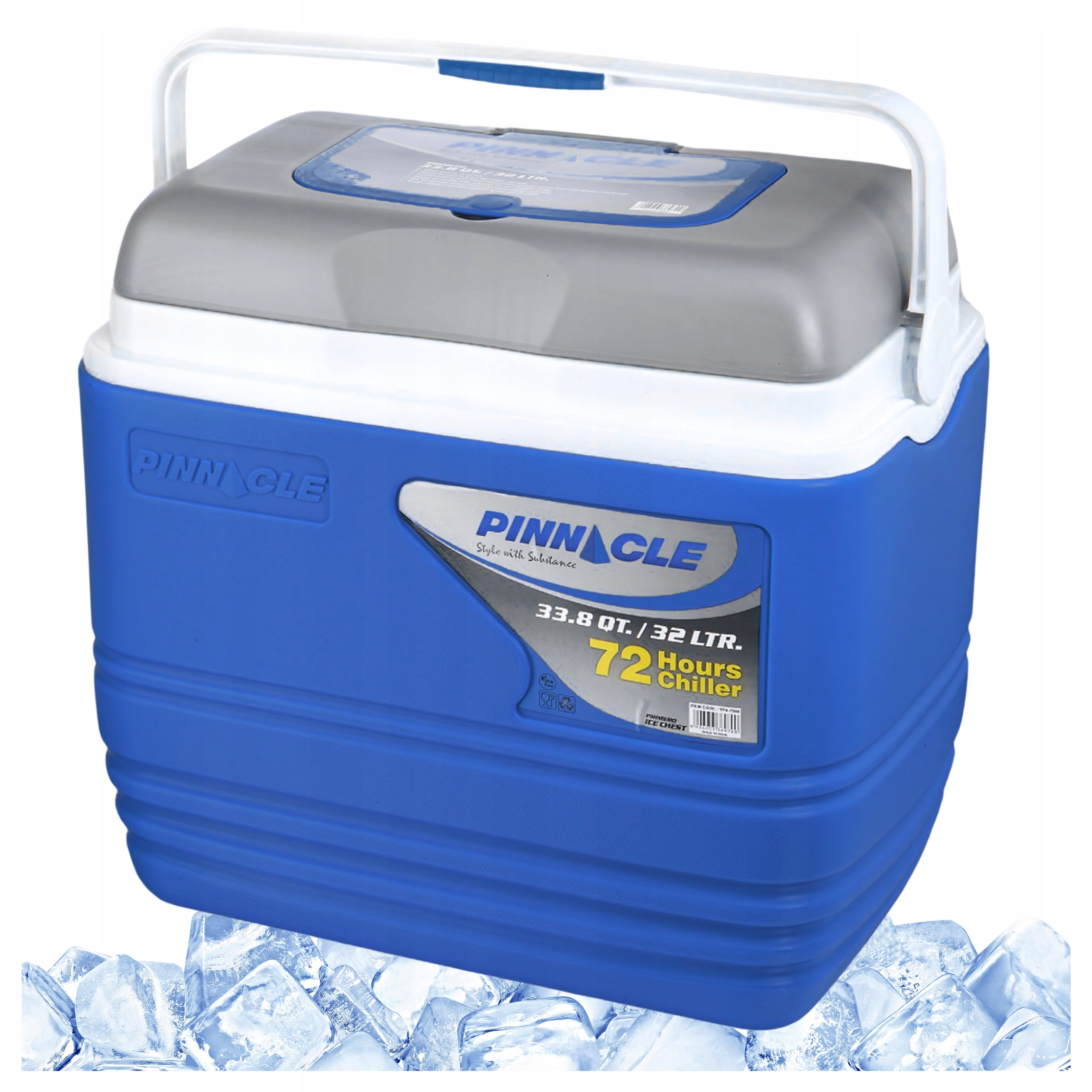 Turistická lednička Pinnacle Tpx 7000 32 L, modrá, vhodná na kempování, piknik, cestování