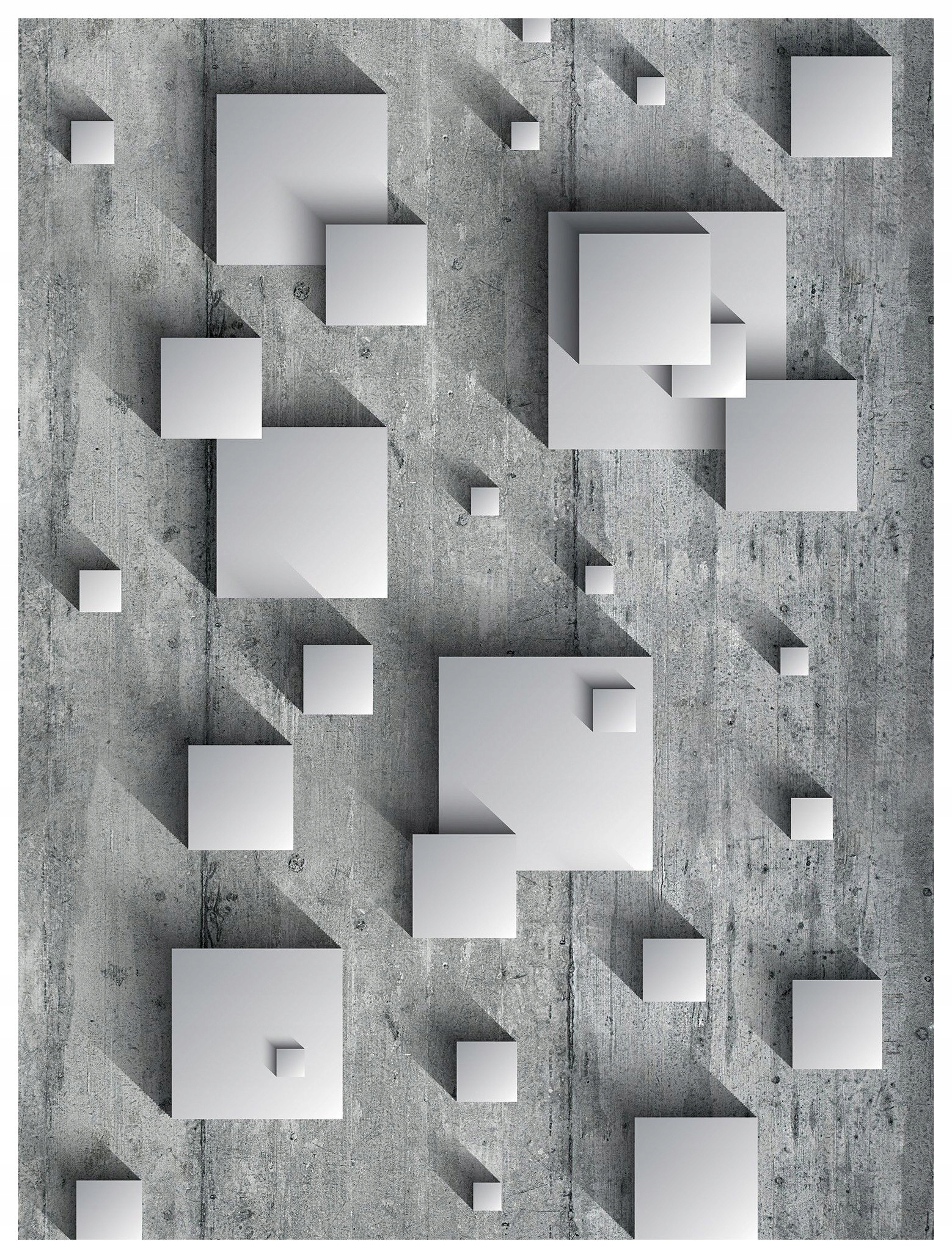 Fototapeta Geometrické čtverce Abstrakce Beton Vinylová 184x254 lepidlo