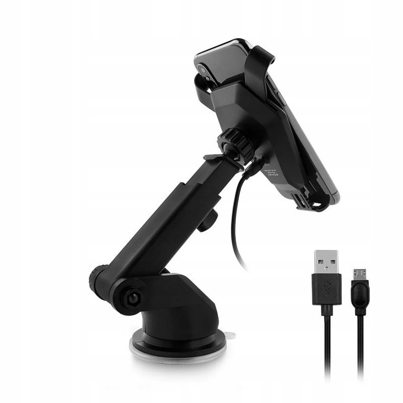 

Uchwyt samochodowy do szyby ładowanie indukcyjne