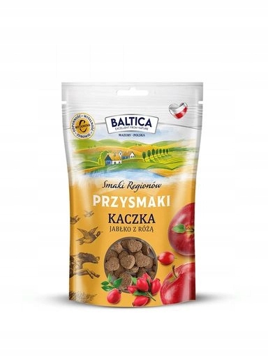 5 x Baltica Psí pamlsek Kachna s jablkem a růží 100 g
