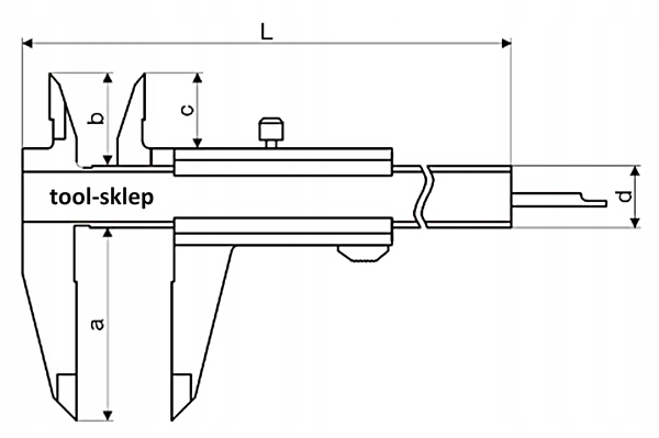 Suwmiarka 200mm INOX 201.041 EXACTOOLS Rodzaj analogowa