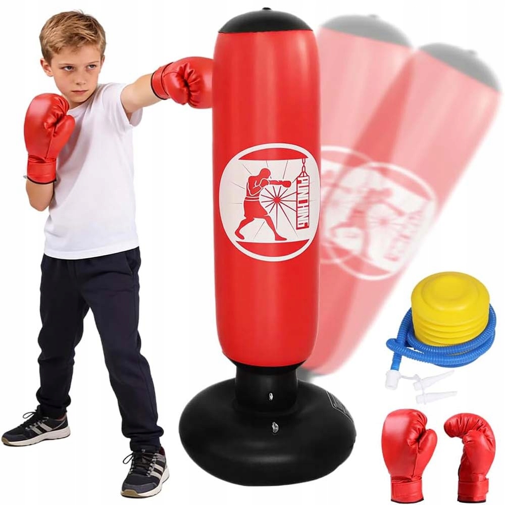 Nafukovací Boxovací Pytel Boxerský Bojový Sloupek Pro Box Mma Box Bushido