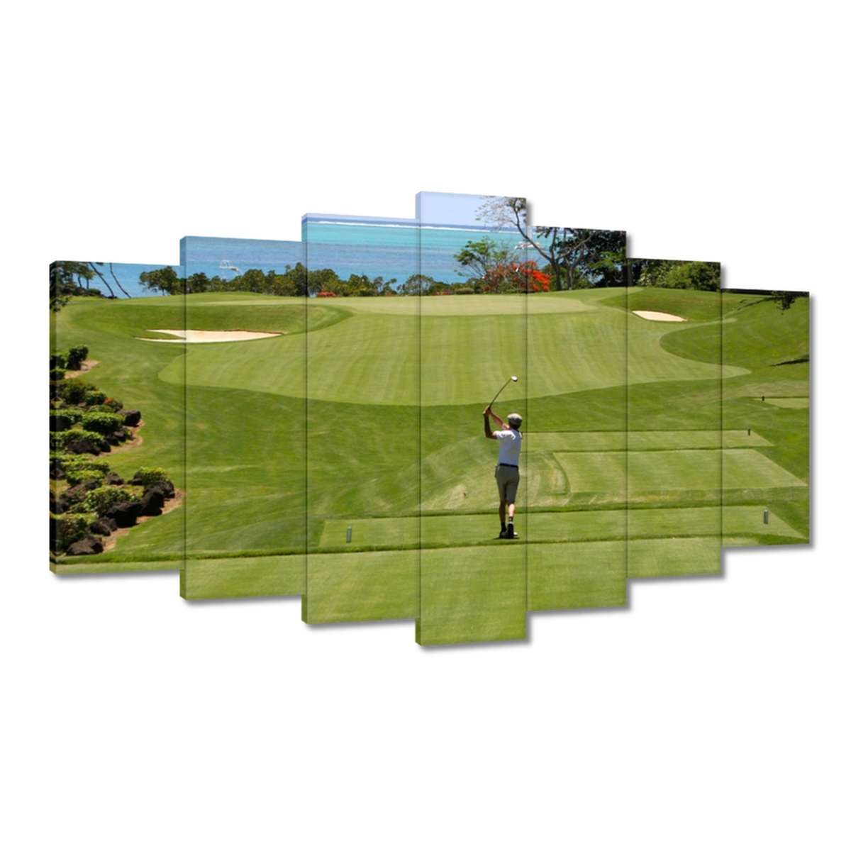 Obrazy 140x80 Golfista na hřišti