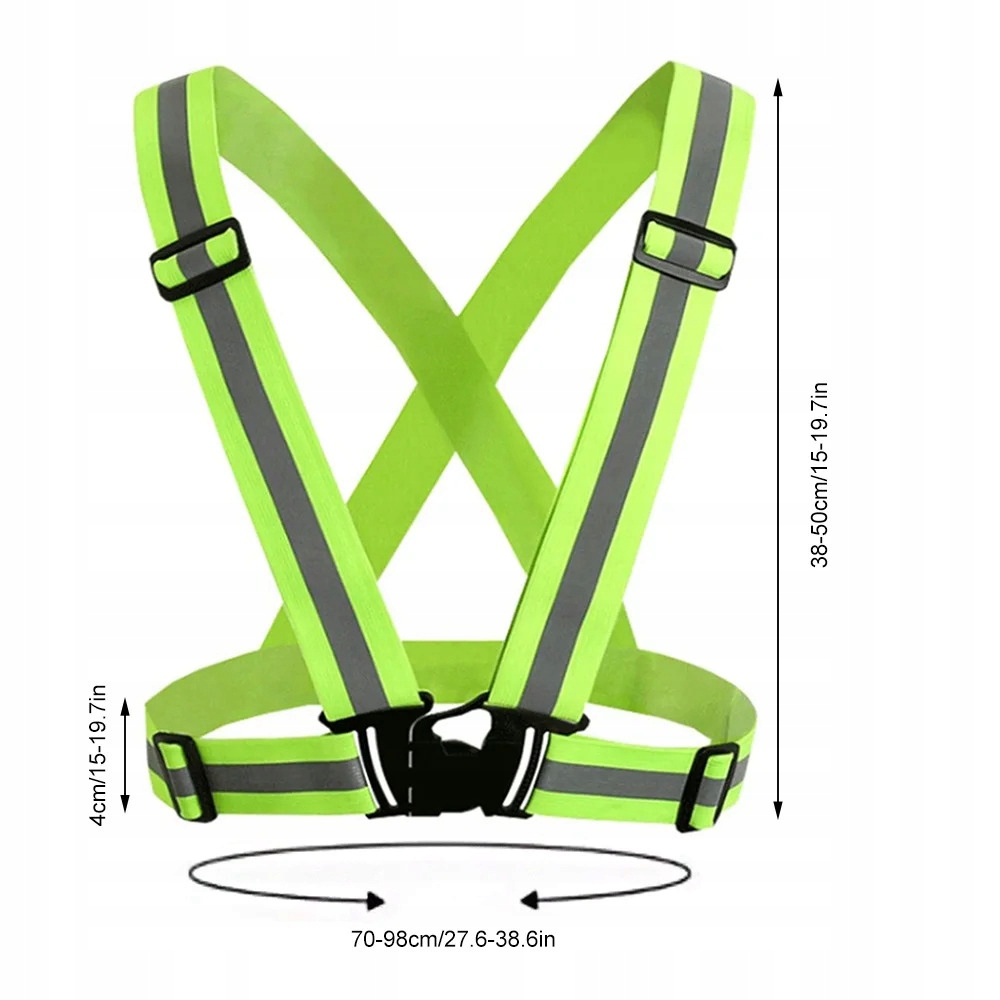 SZELKI ODBLASKOWE REGULOWANE NA ROWER DO BIEGANIA Płeć produkt uniseks