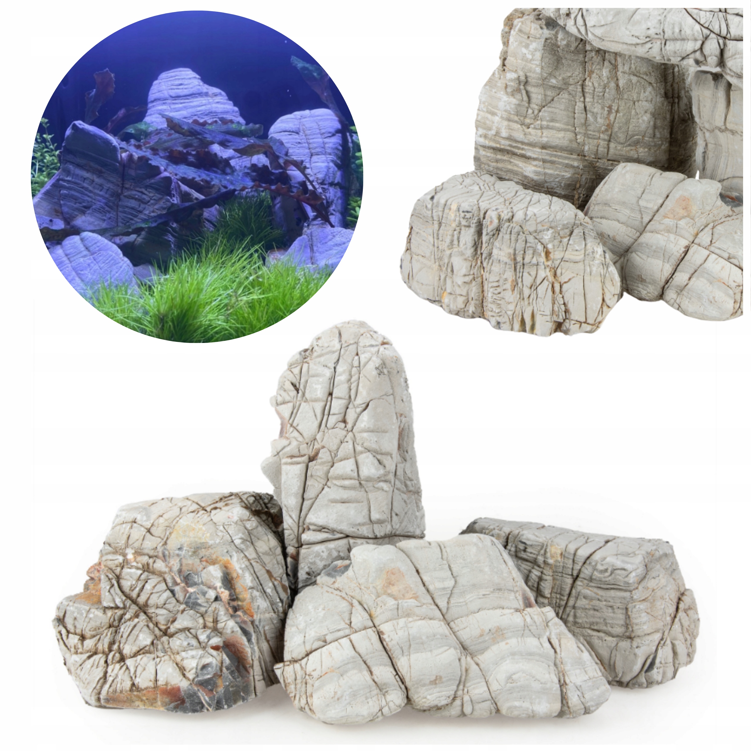 Levně Skála Pro Akvárium Elephant Skin – Hotová Aranžace 5 Kg Premium