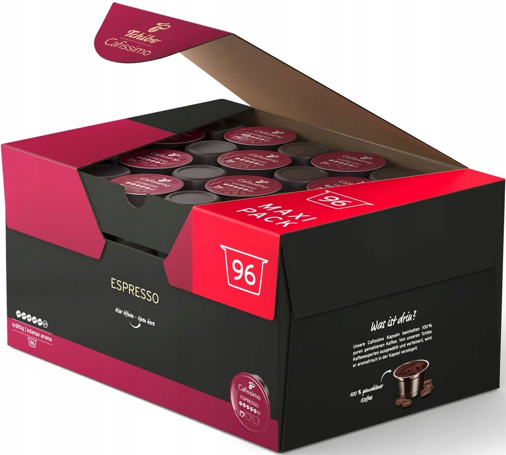 Levně Kapsle pro Cafissimo Tchibo Cafissimo Espresso Intense Aroma 96 ks
