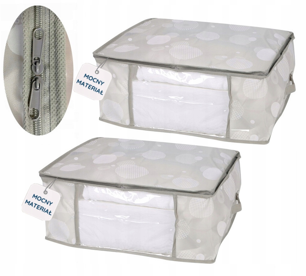 POKROWIEC NA POŚCIEL KOŁDRĘ ODZIEŻ ORGANIZER GREY