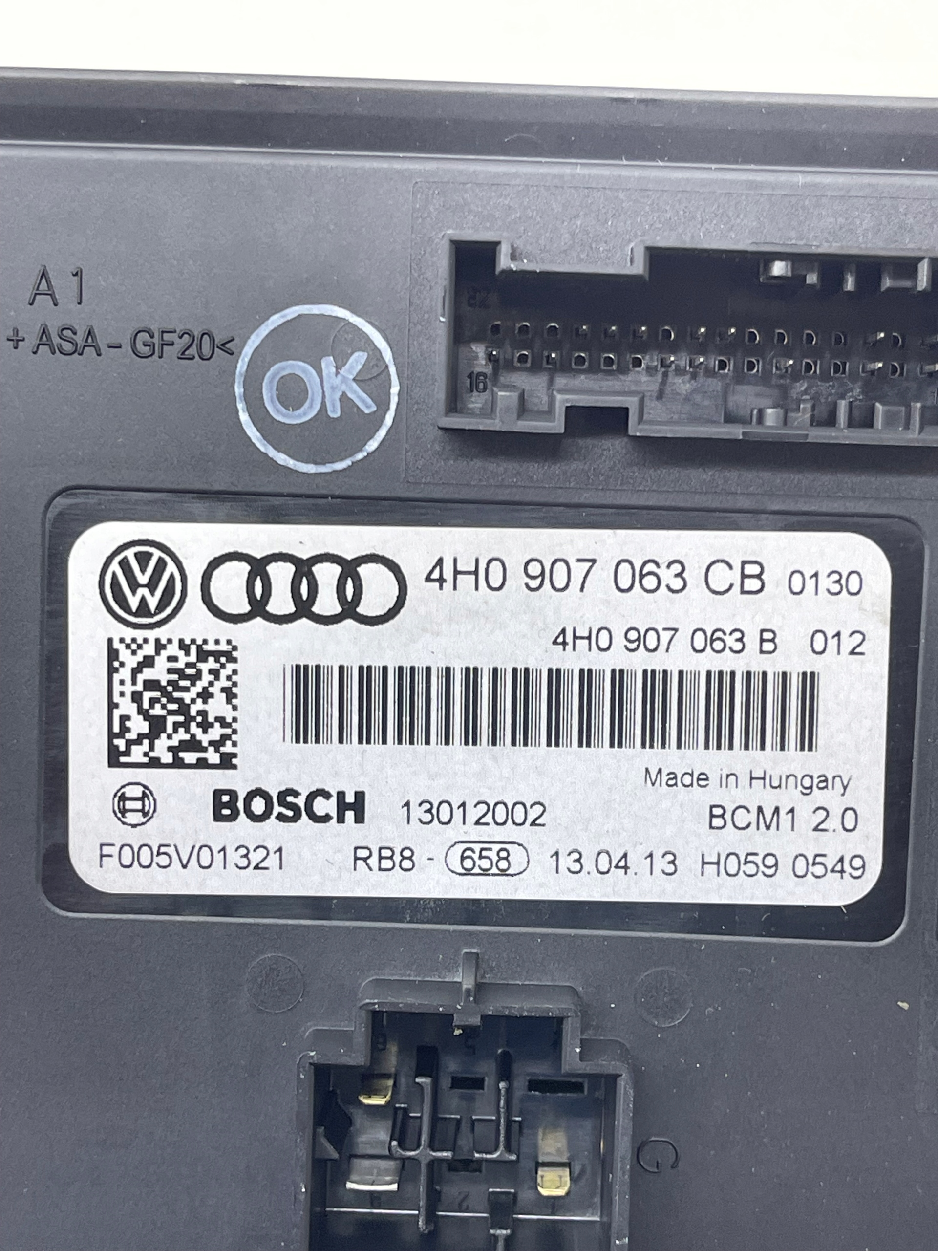 AUDI A7 A6 C7 module control unit komfortu BCM 1 2.0 SPRAWNY LEGALNY!