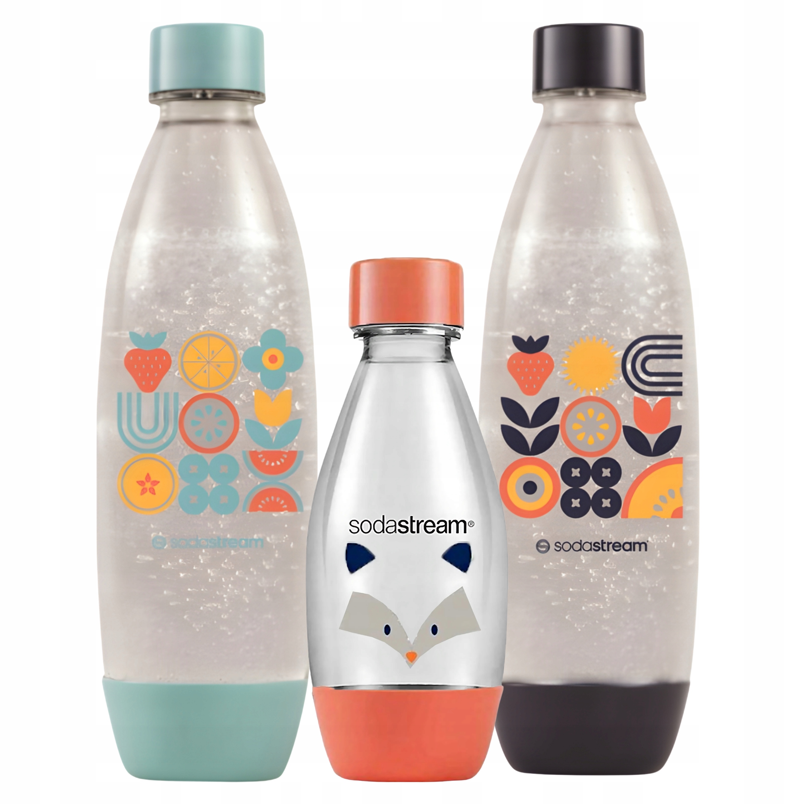 SodaStream Fuse lahve 2x 1L Fruits 0,5L Borsuk Little Heroes sada