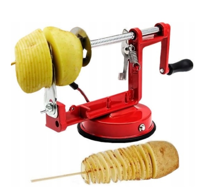 MASZYNKA DO CHIPSÓW ZIEMNIAKÓW WARZYW ZAKRĘCONA FRYTKA ZIEMNIAK SPIRALA Marka bez marki