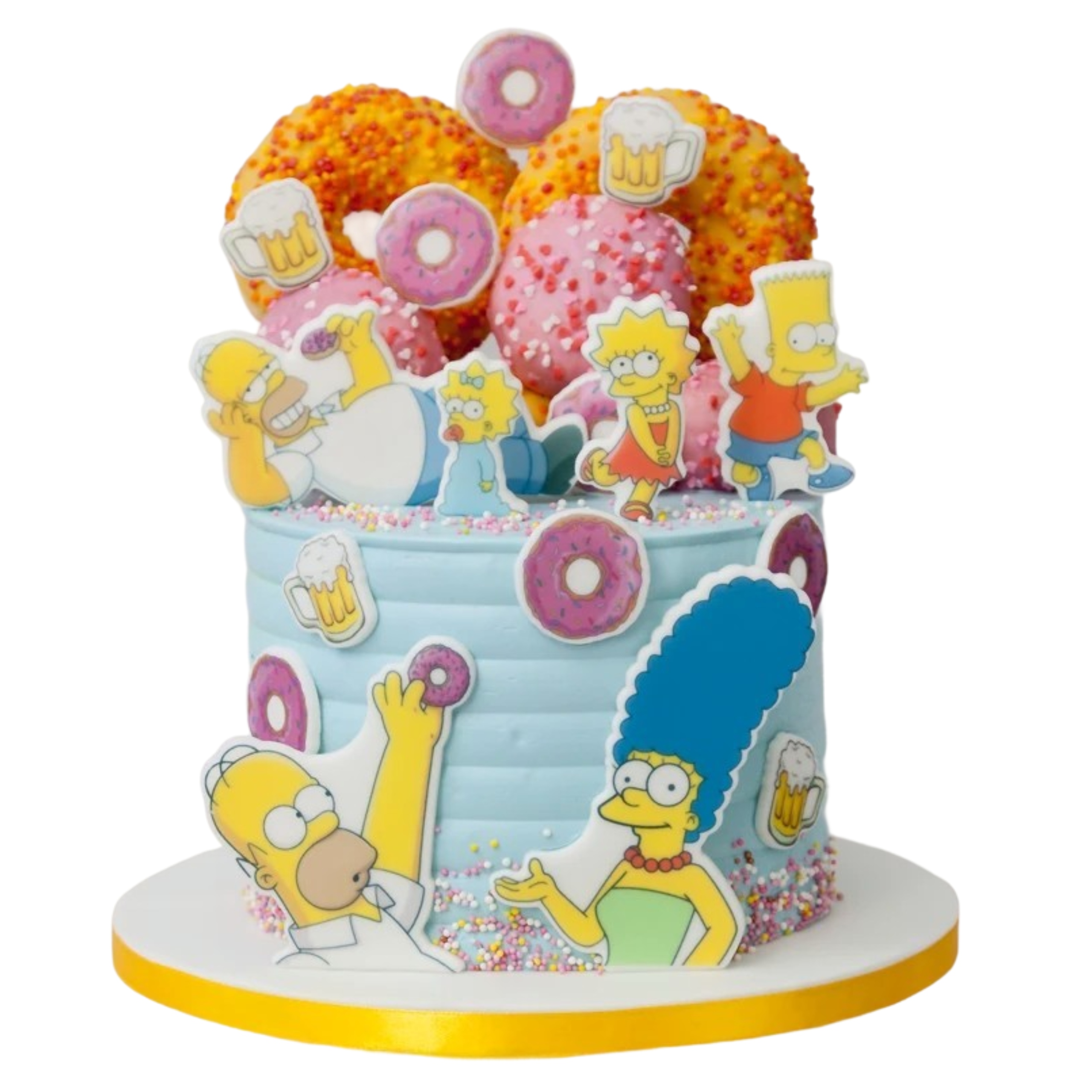 Levně Sada na zdobení dortu Simpsonowie 2D 16 ks figurek na dort