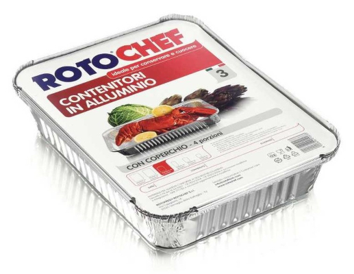 

RotoChef Aluminiowy Pojemnik na żywność 4 porcje
