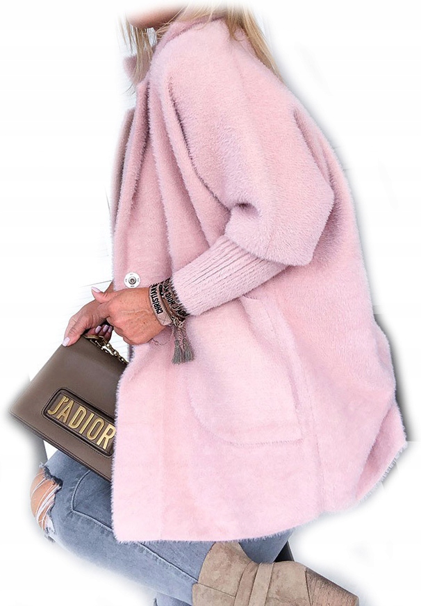 

Płaszcz Alpaka Długi Płaszczyk Wełna Kurtka L