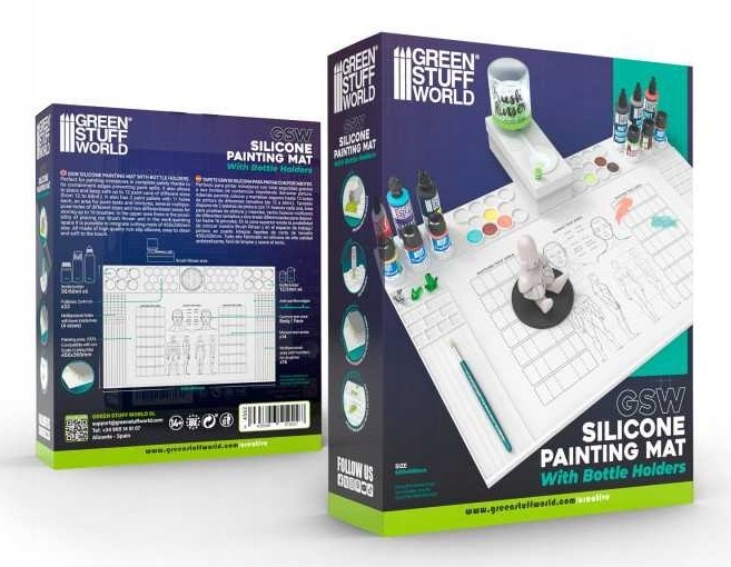 Silicone Painting Mat with Edges 600x400mm - mata do malowania