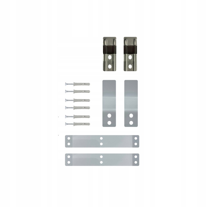 WĄSKI PANEL PRYSZNICOWY STALOWY SREBRNY Z TERMOSTATEM OŚWIETLENIE LED Kolor srebrny