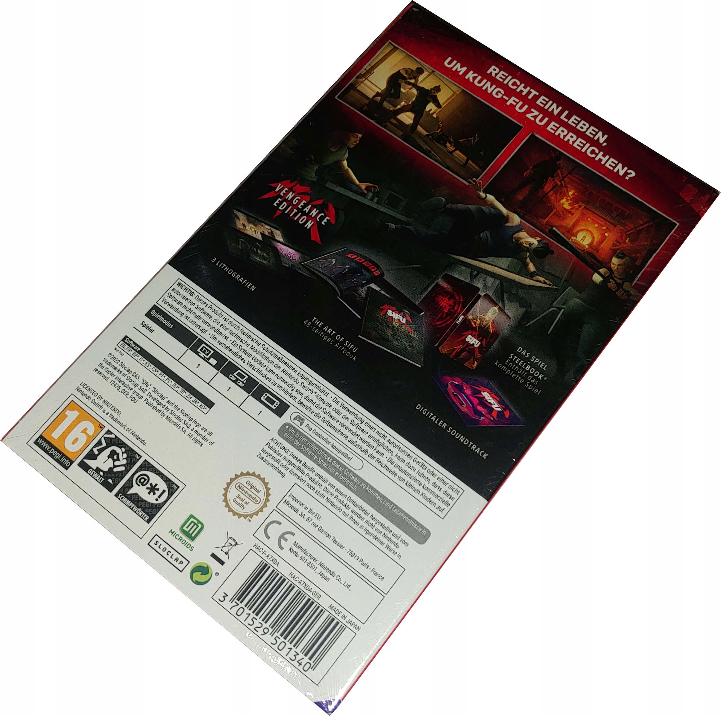 SIFU Vengeance Edition / NOWA / PL / SWITCH / KARTDRIDŻ Stan opakowania oryginalne