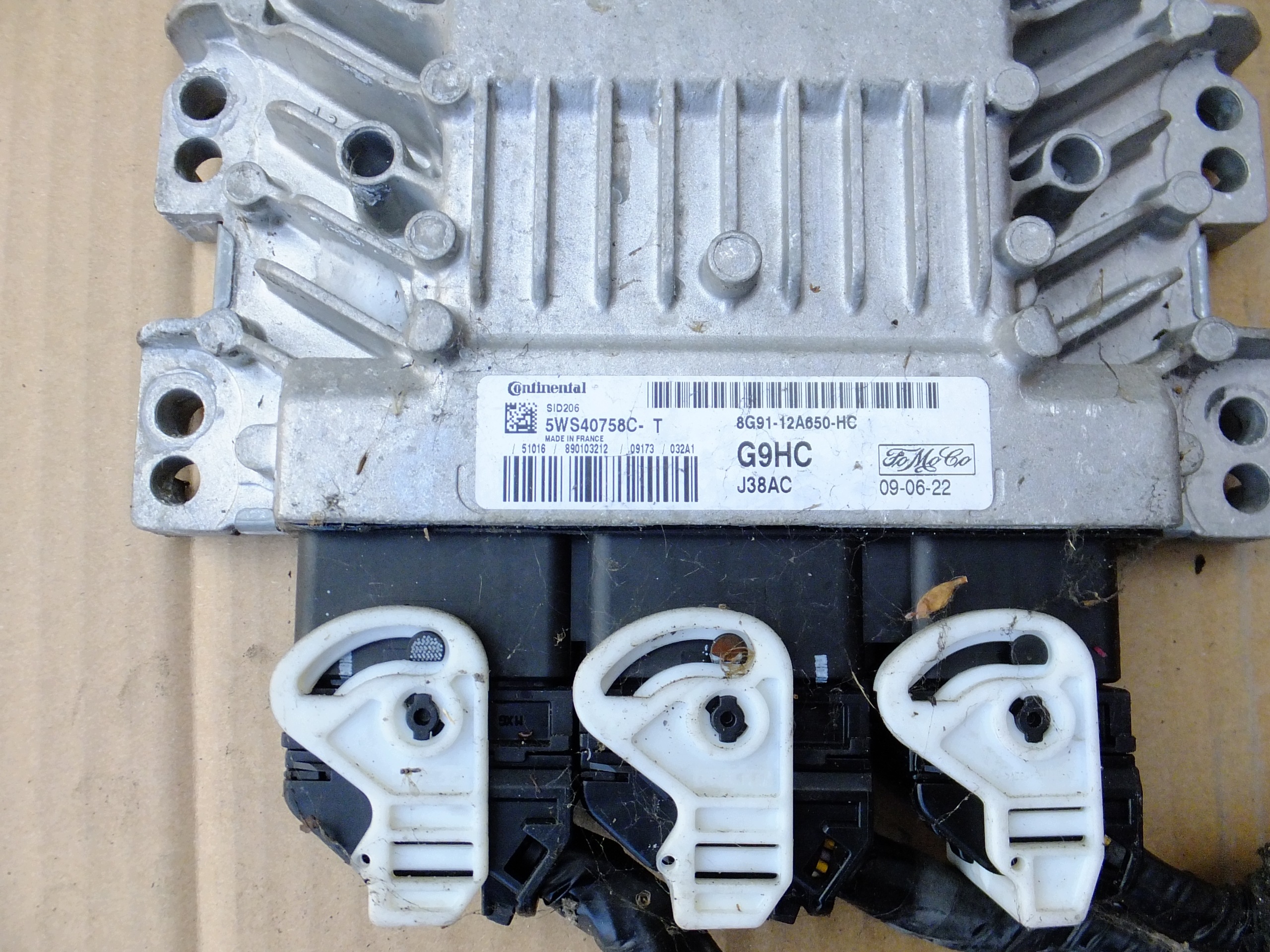 control unit of the engine ford s-max mk1 2,0 tdci 8G91-12A650-HC