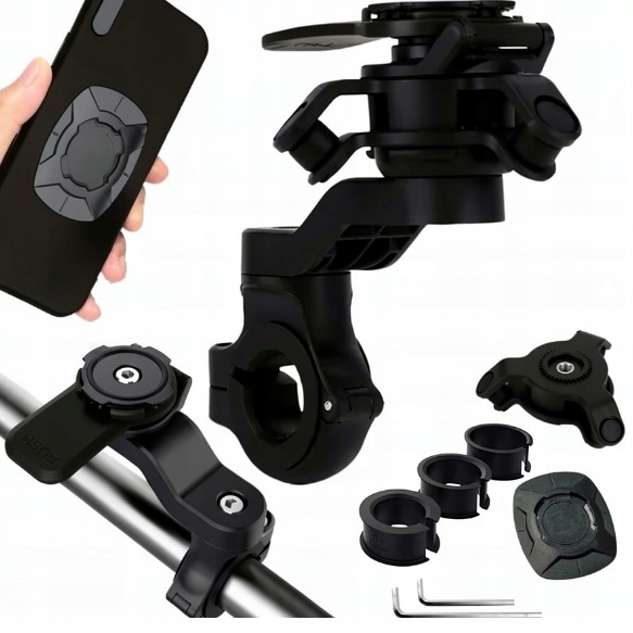 Uchwyt Na Telefon Z Tłumikiem Drgań Quad Motocykl Rower Funkcja Lock Mocny
