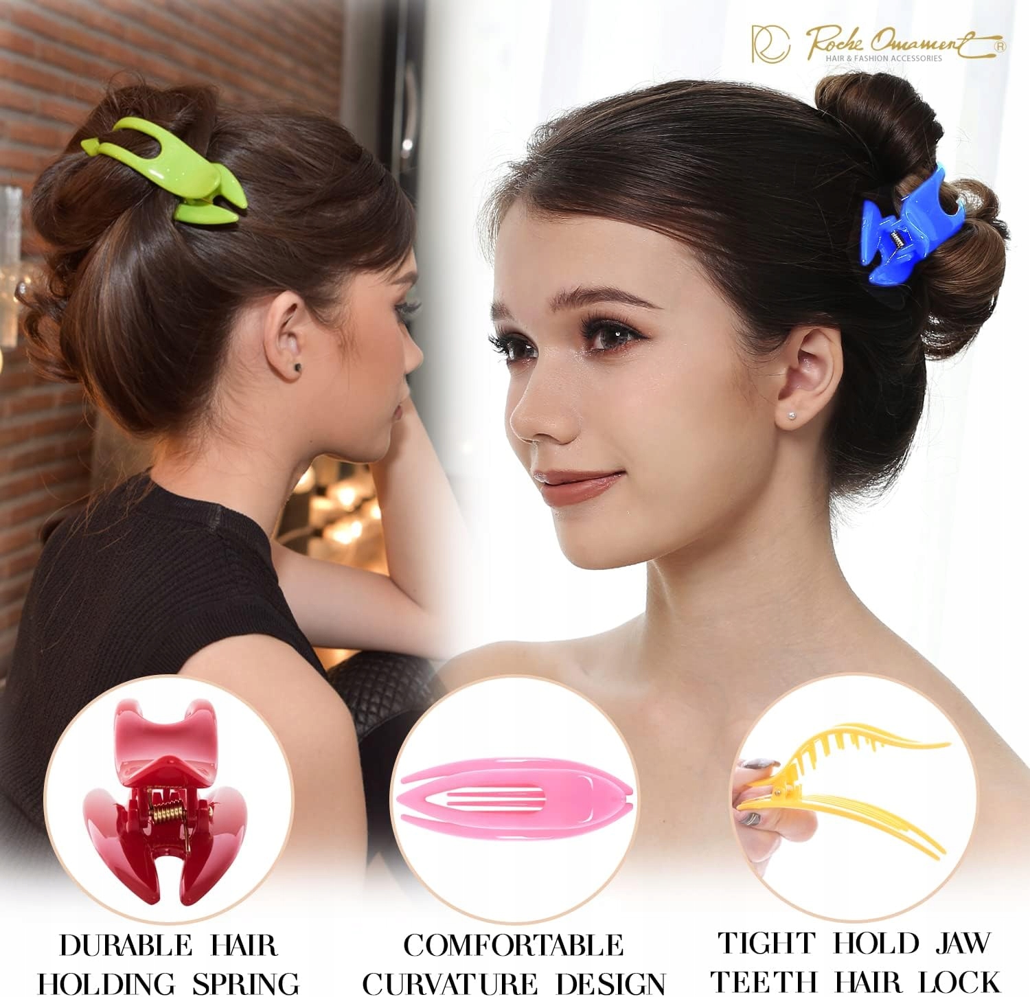 Spinka do włosów Kolor dominujący wielokolorowy