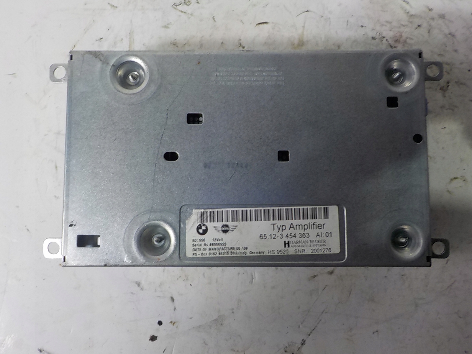 MINI R57 CABRIO Amplificateur RADIA HARMAN BECKER 65.12-3454363