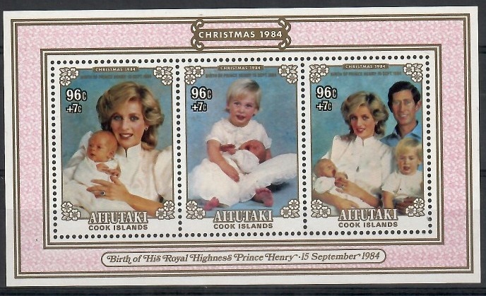 Aitutaki 1984 Mi bl 55 Czyste **