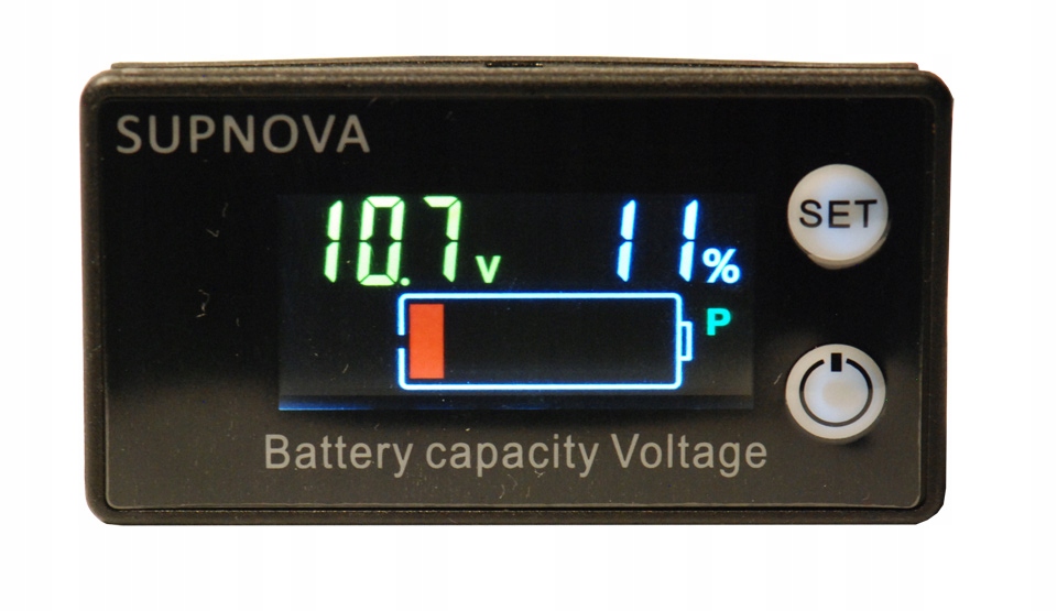 Wodoodporny wskaźnik naładowania akum 8-84V kolor Model SUPNOVA