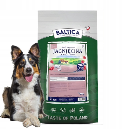 Baltica Smaki Regionów 12kg Sucha karma dla psa jagnięcina z królikiem M/L
