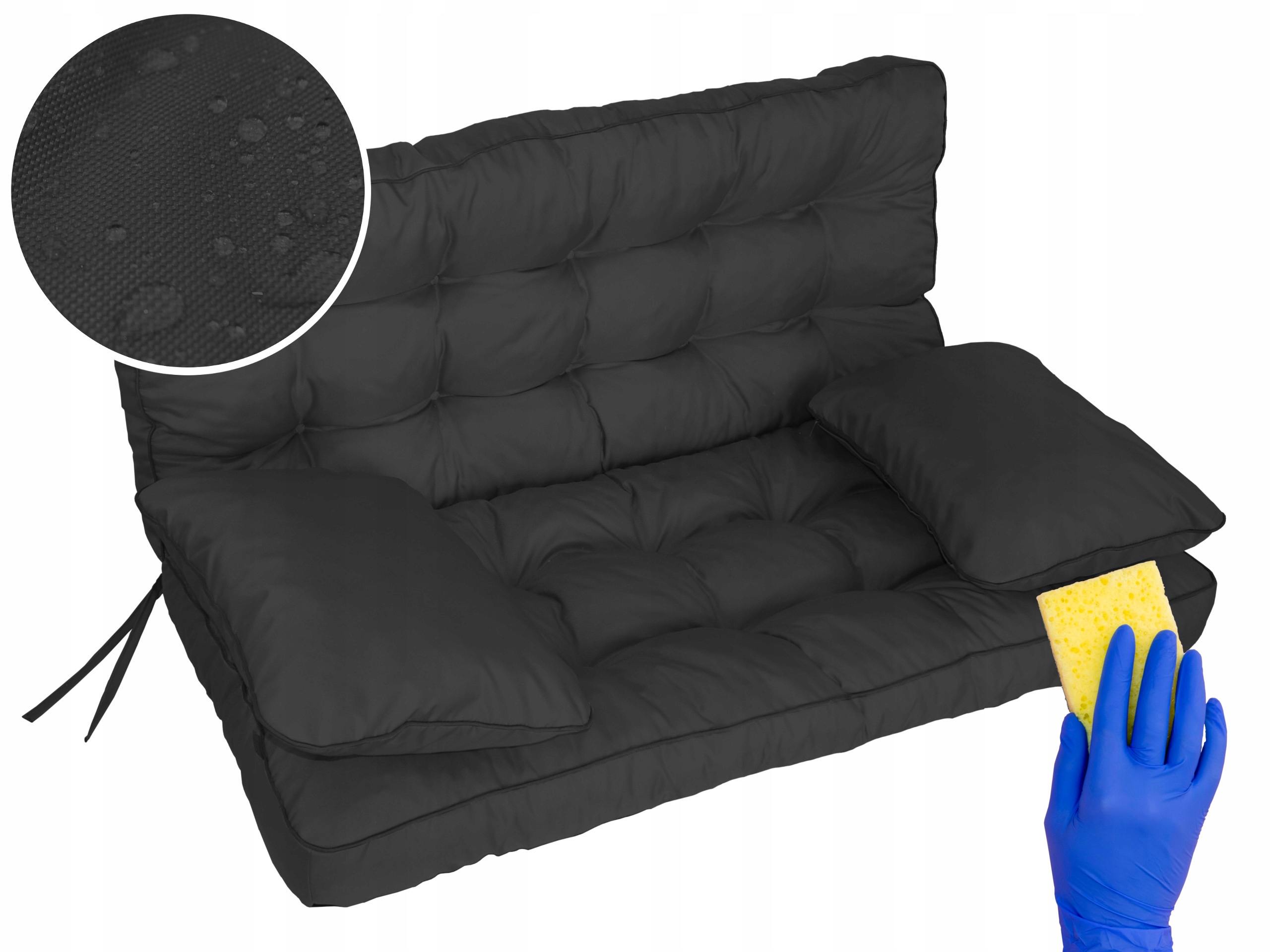 Vankúš na hojdačku Vankúš na záhradnú lavičku Vodotesný 120 cm +2 Jaśki