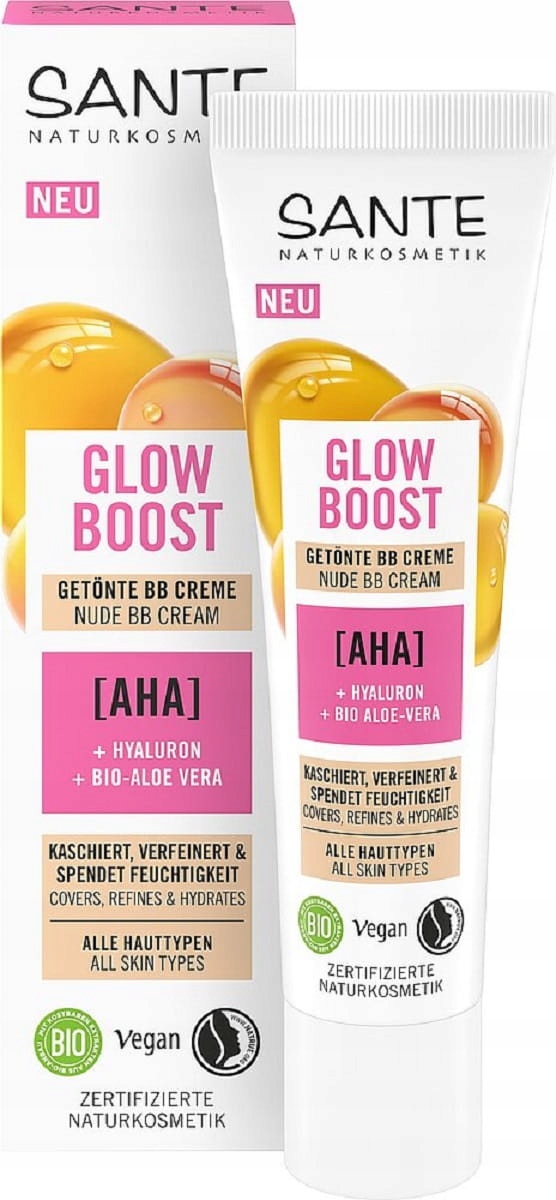 Rozjasňující Bb krém Glow Boost Eco 30 ml Sante