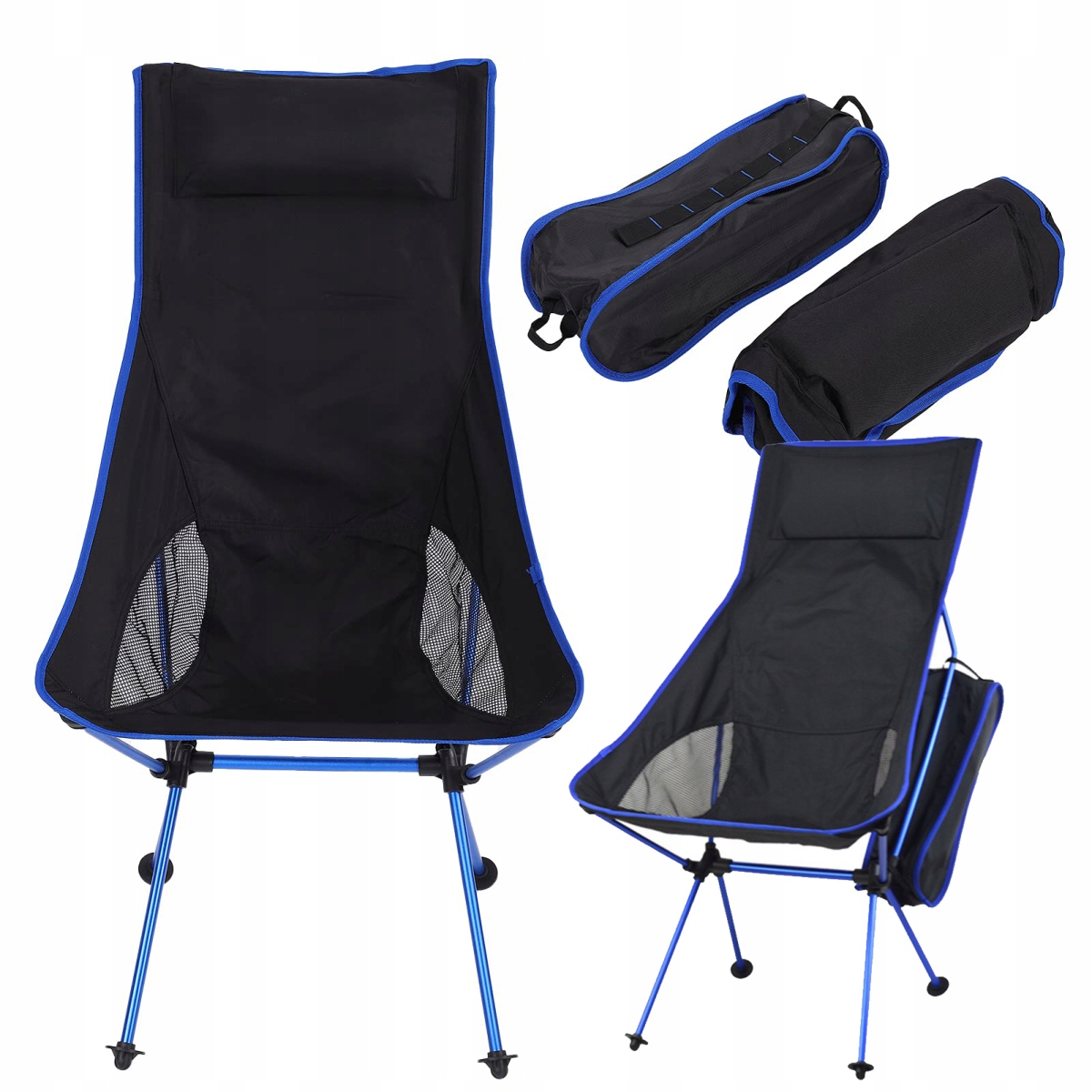 Turistické Skládací Rybářské Křeslo Velké Křeslo XL Kempingová Židlička