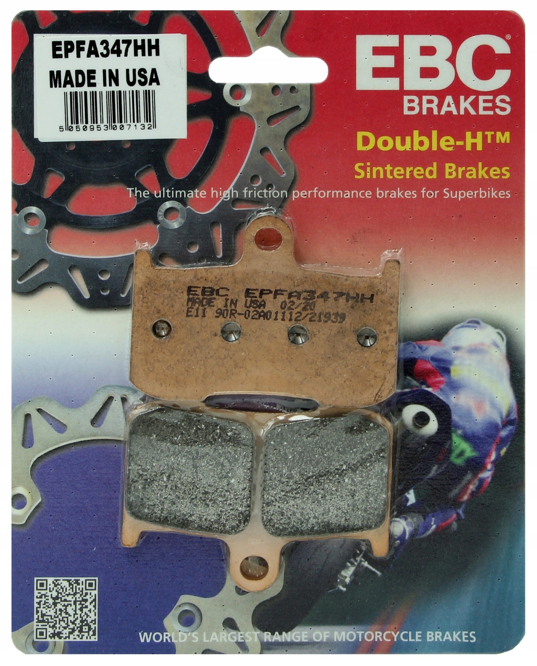 7321508 - ГАЛЬМІВНІ КОЛОДКИ EBC EPFA347HH