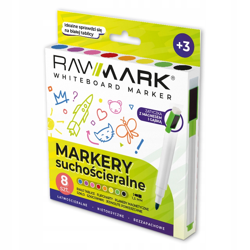 

Marker suchościeralny różne Rawmark 8 szt.