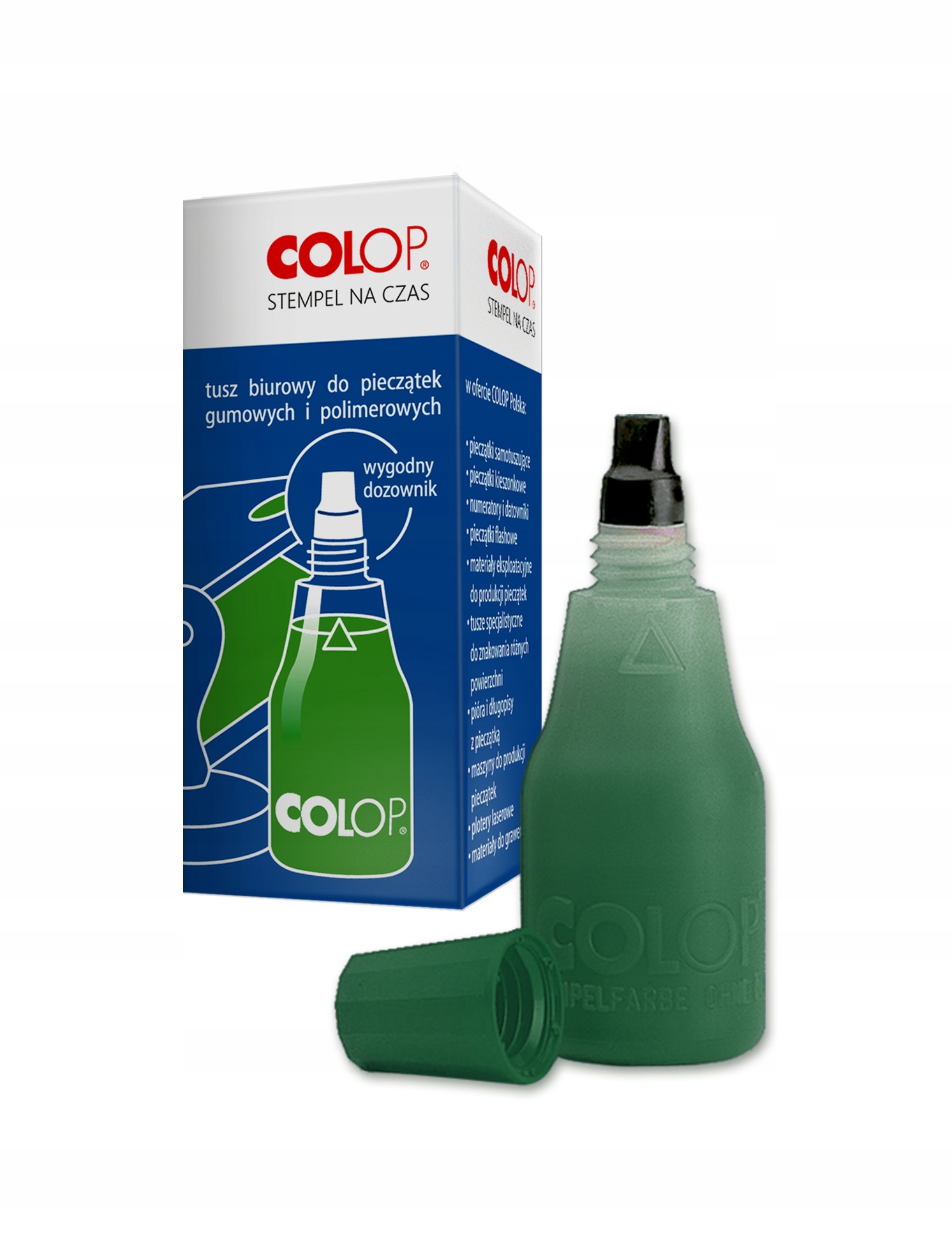Tusz do pieczątek COLOP 25 ml - ZIELONY