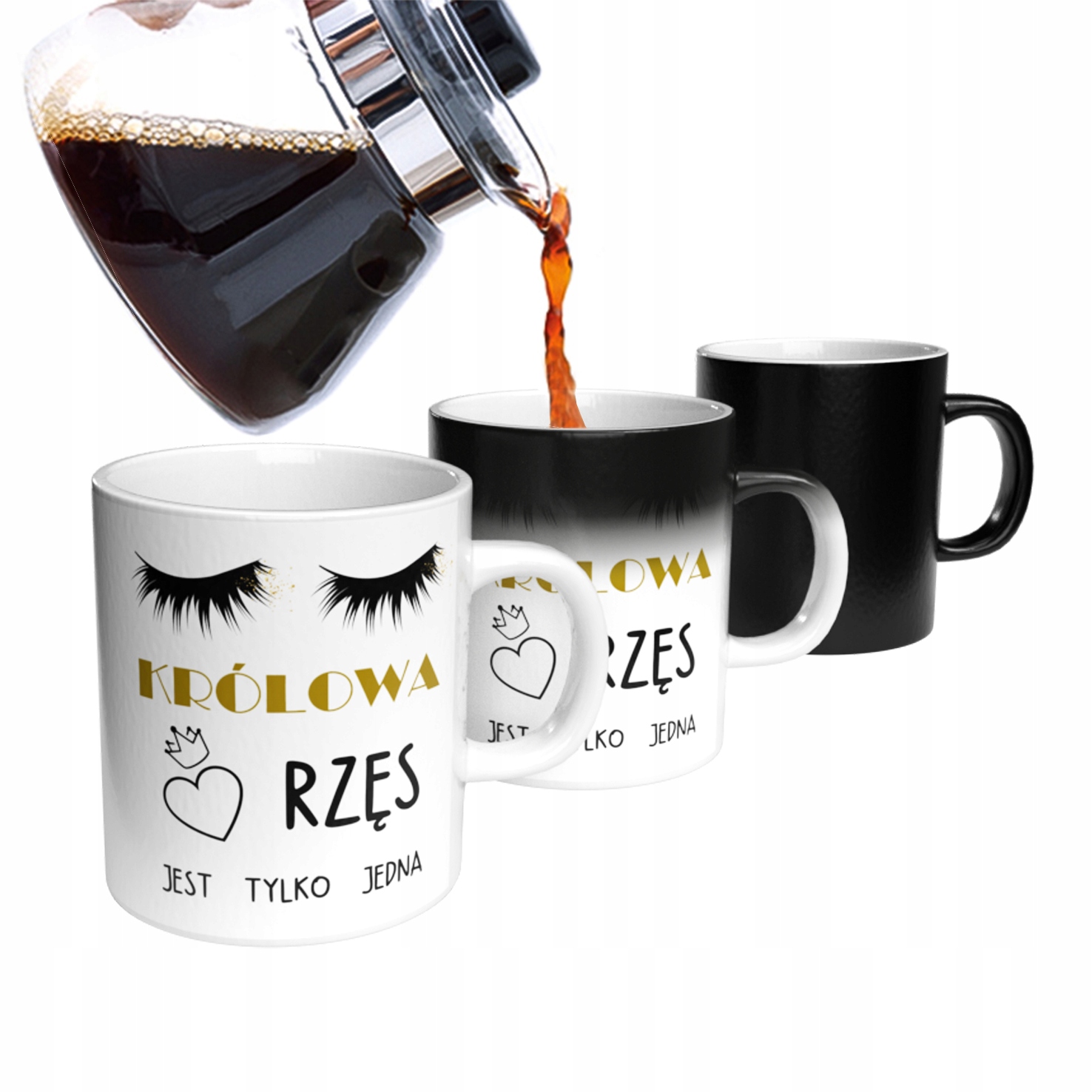 MAGICZNY KUBEK NA PREZENT STYLISTKA RZĘSY RZĘSIARA Pojemność 330 ml