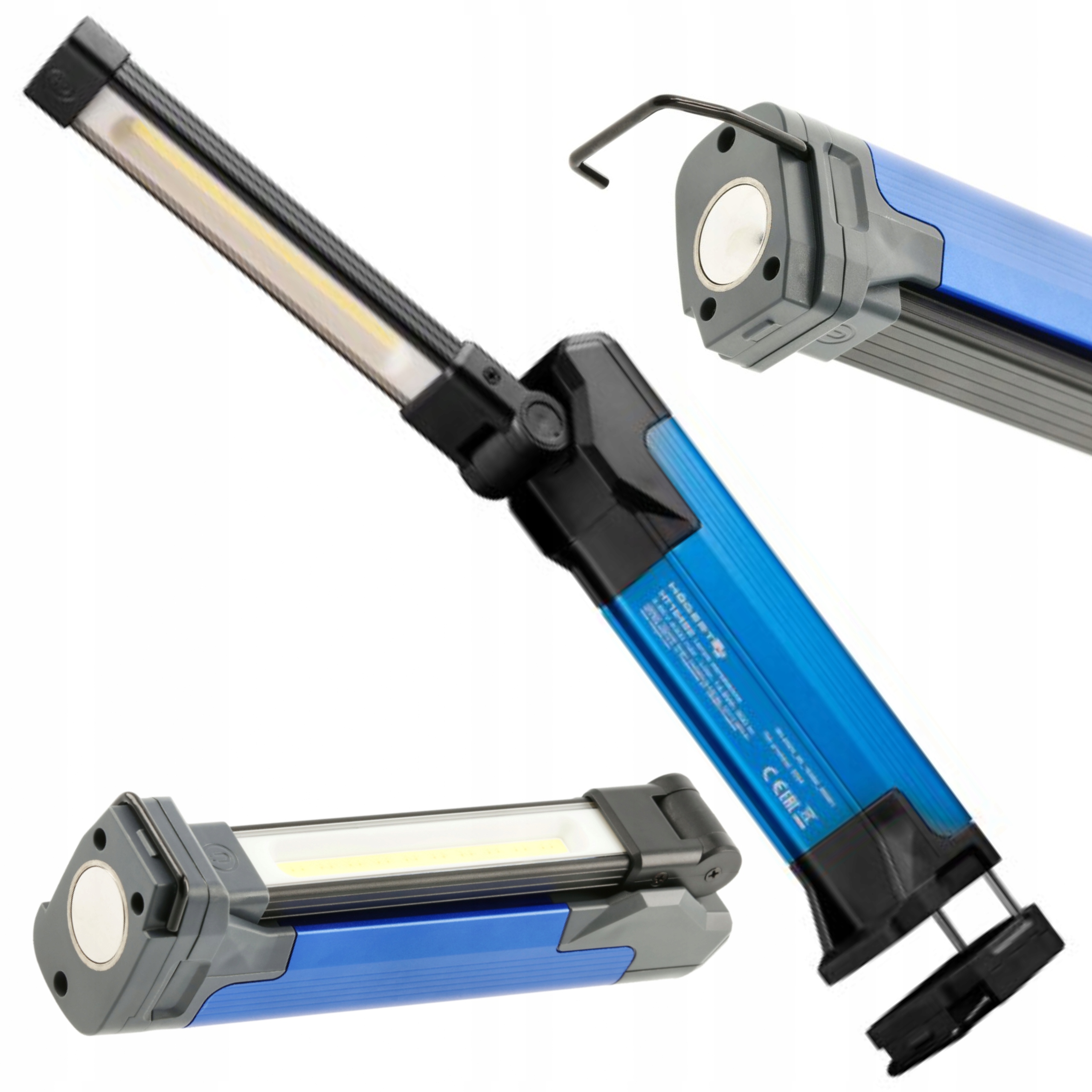 Hogert Dílenská Lampa 800LM Otočná Akumulátorová 3,65V Usb-c HT1E482