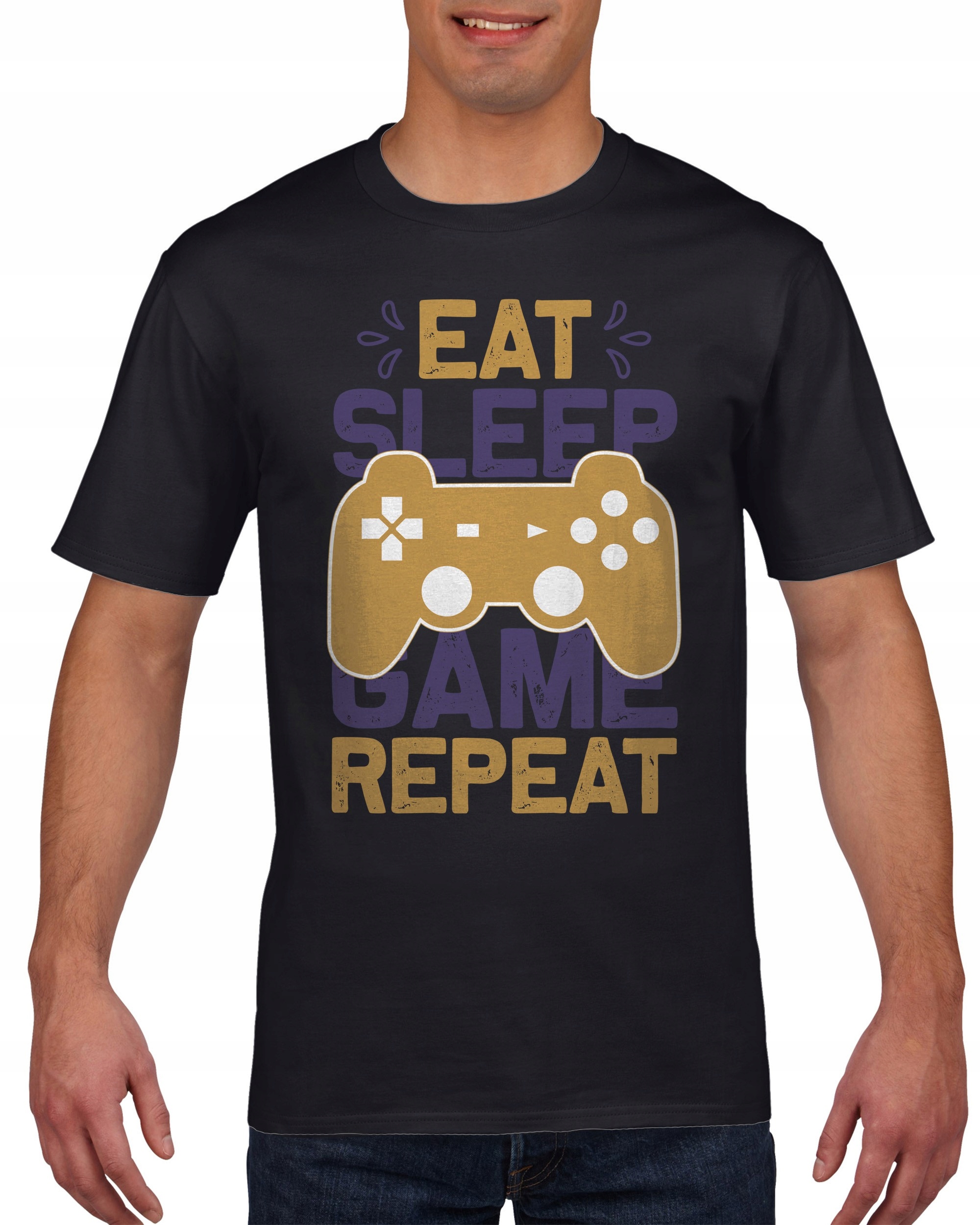 

Koszulka męska Eat sleep game repeat XL