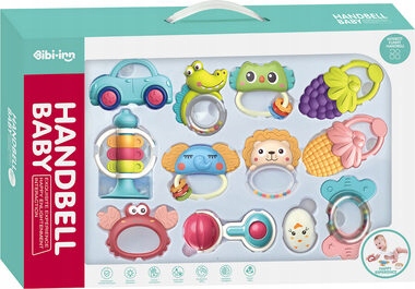 Levně Chipolino Sada chrastítek a kousátek Zvířata 12 ks