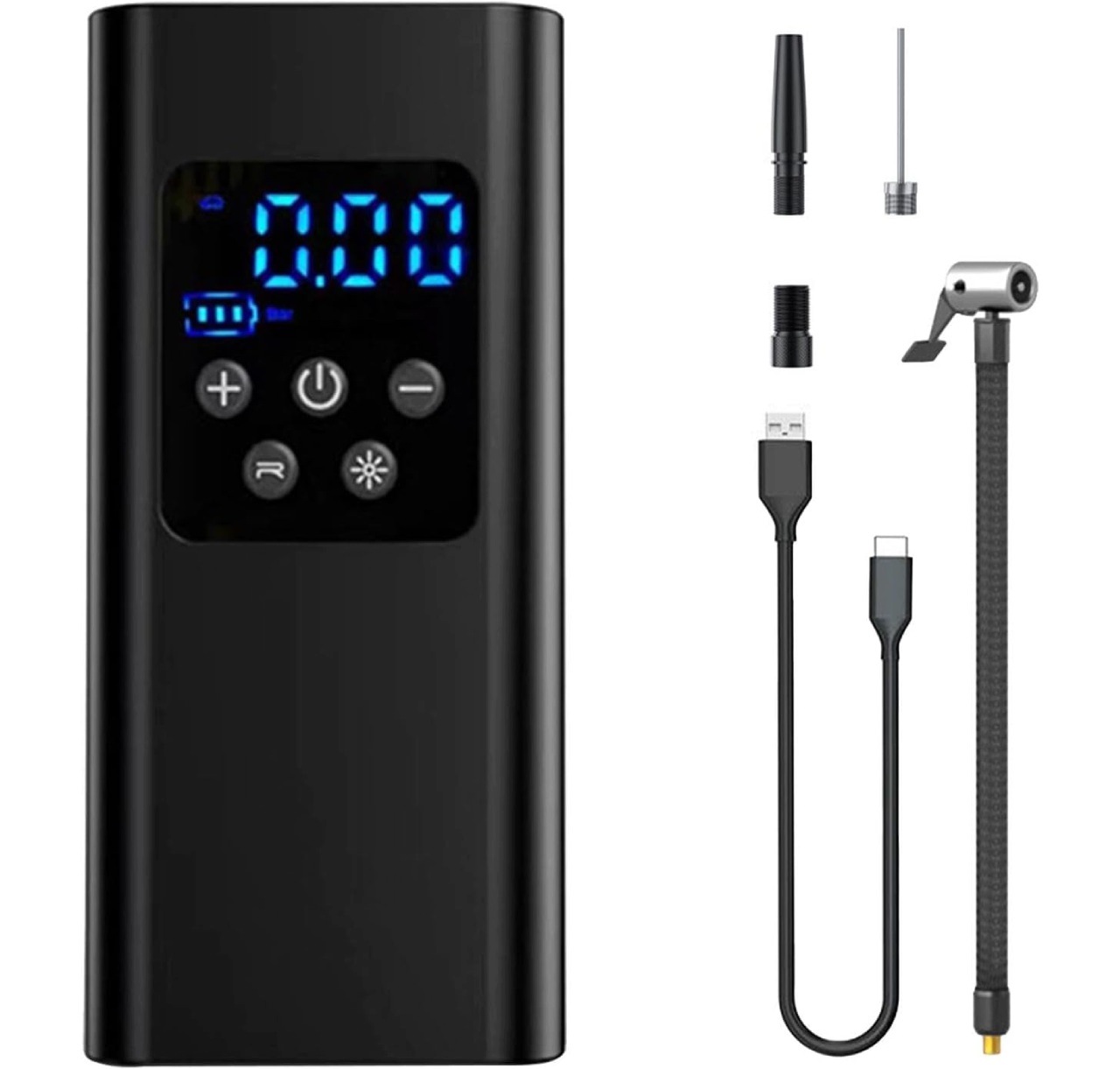 Bezdrátová Elektrická Pumpa Kompresor Do Auta Led 12V 4000mah