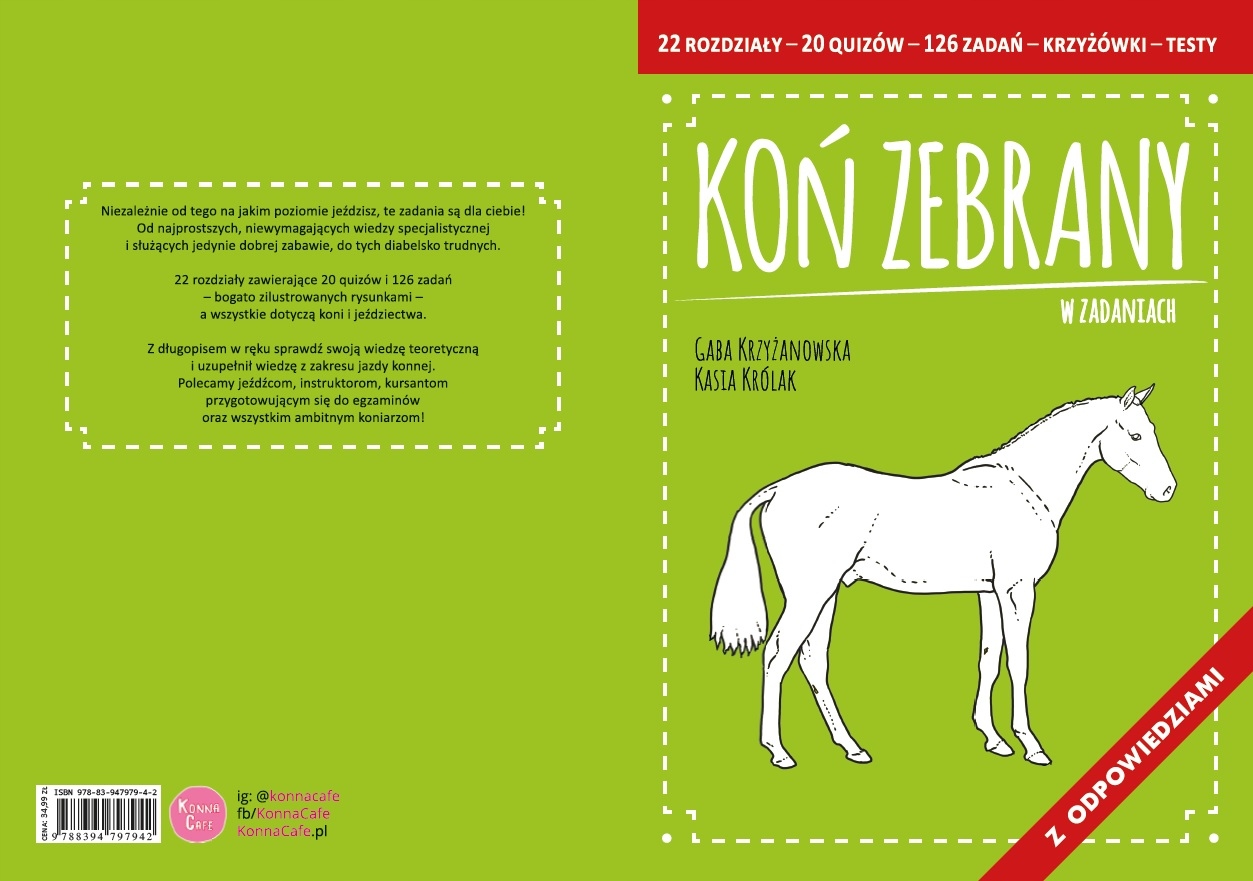 "Koń Zebrany w zadaniach" Gaba Krzyżanowska bezpośrednio od KonnaCafe Tytuł Koń Zebrany
