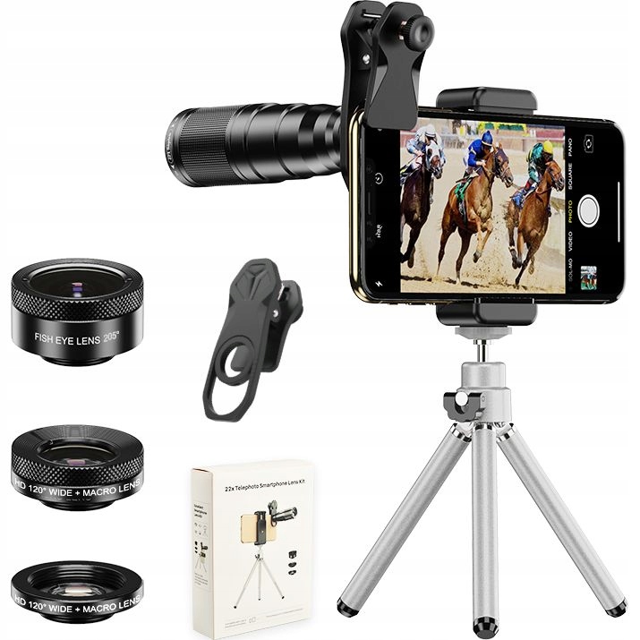 Teleskopický objektiv pro chytrý telefon Apexel