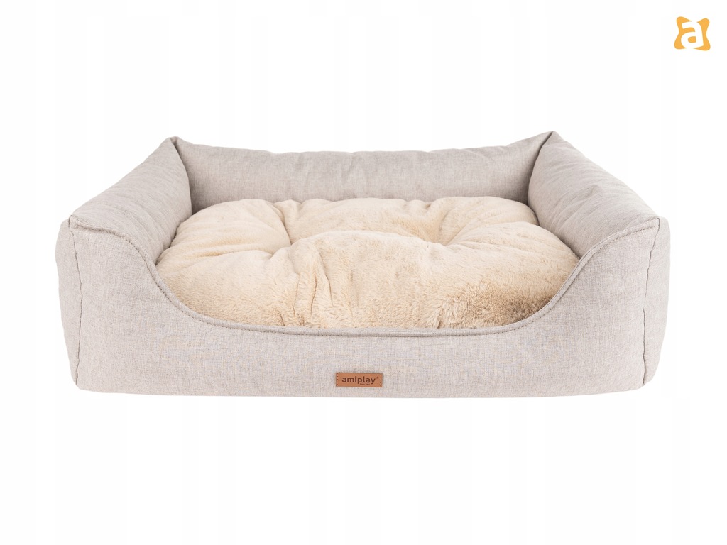Amiplay Como Legowisko Sofa dla psa rozm. M beżowe 68x56x18cm