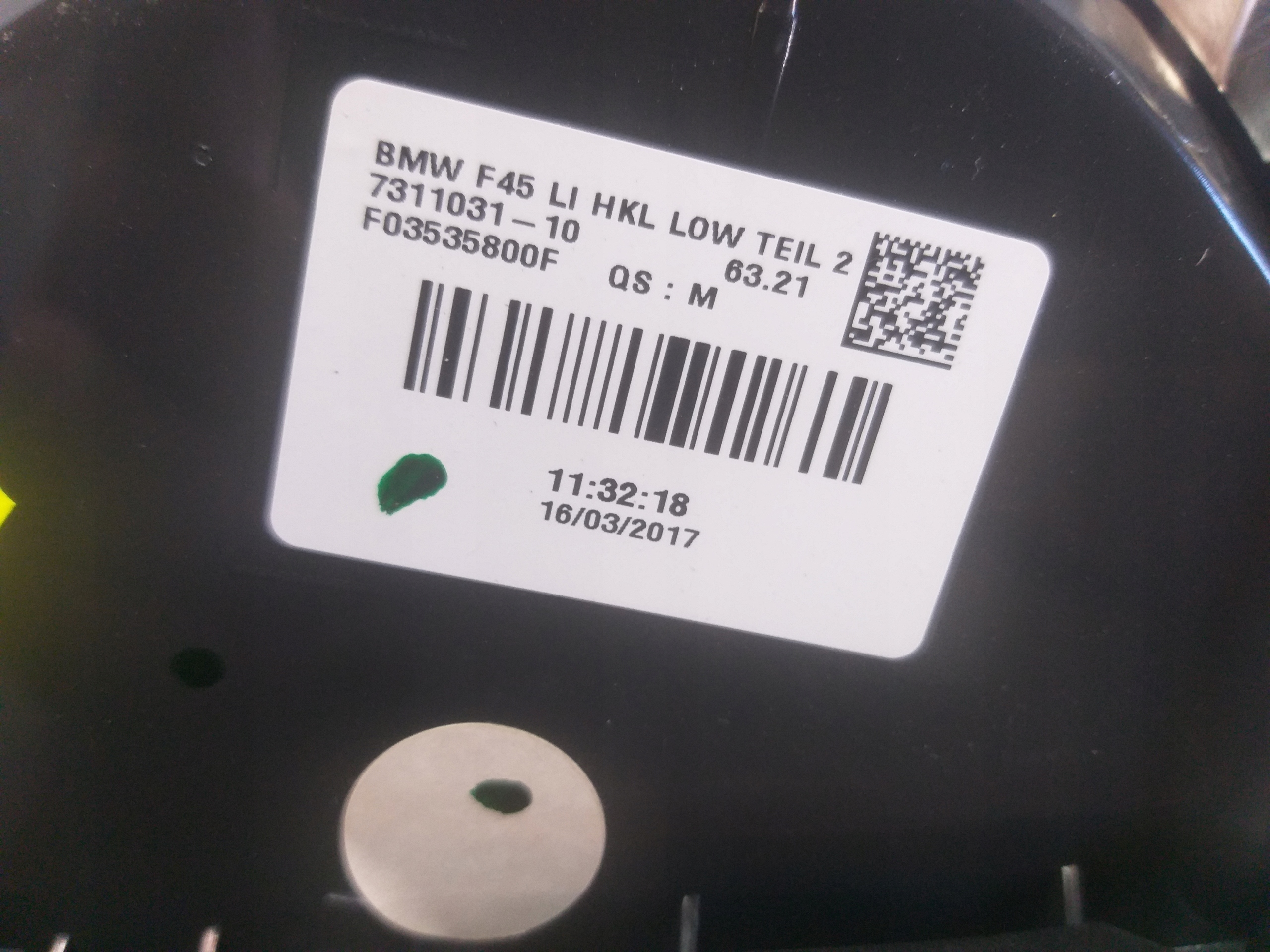 light rear part left BMW II 2 F45 7311031-10