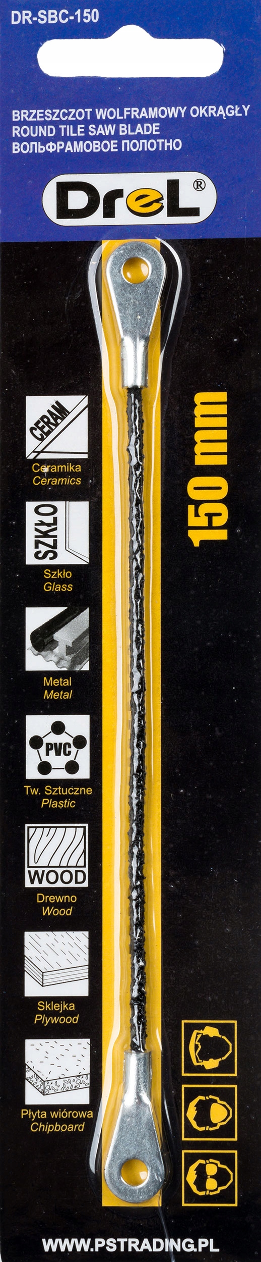 

Brzeszczot Wolframowy Okrągły Drel 150mm