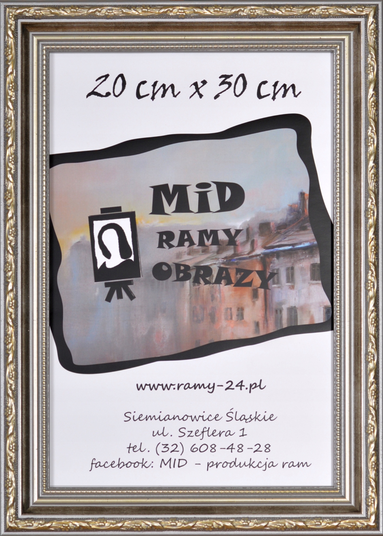 

Marek i Darek 30 Masa Ramka 20x30 Drewno Srebro