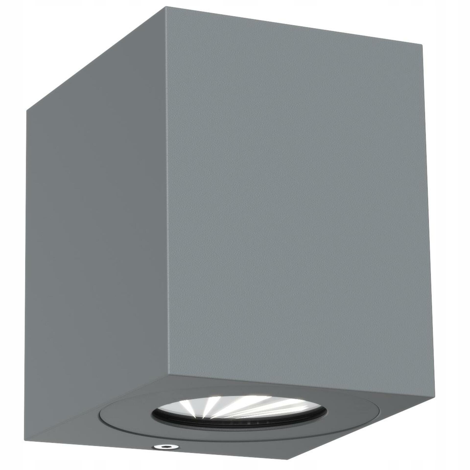 Nordlux Canto Kubi 2 venkovní nástěnné Led svítidlo 2x6W šedá/čirá IP44