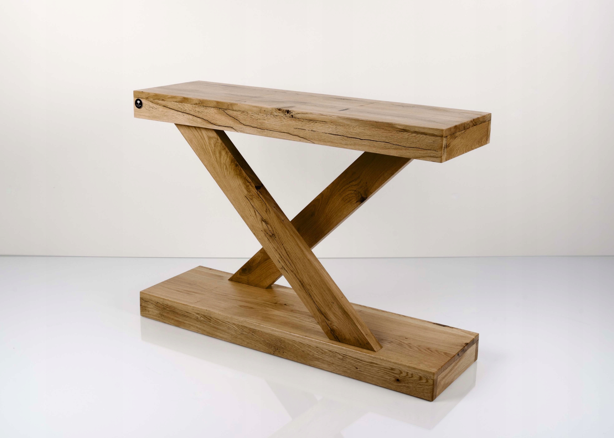 KONSOLA Dębowa Loft DREWNO LITE 60 cm SKD-206 Liczba szuflad brak