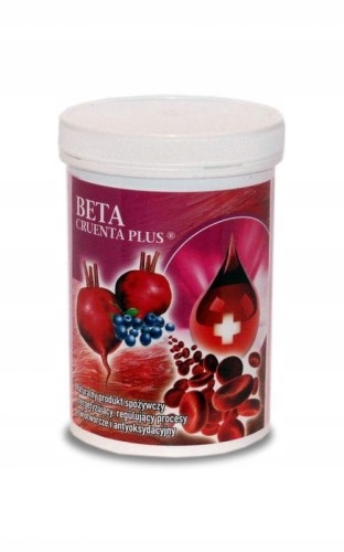 

Beta Cruenta Burak Liofilizowany Aronia Anemia 250