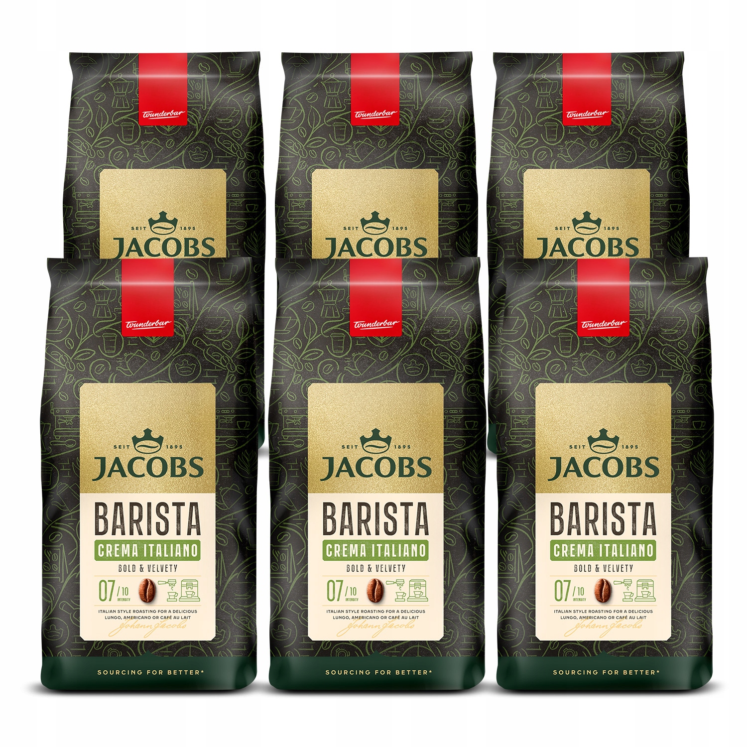 Kawa ziarnista Jacobs Barista Italiano Crema 6x 1kg