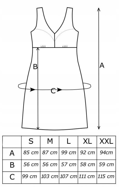 Koszula nocna z koronką DONNA Silvana morska S Rozmiar S
